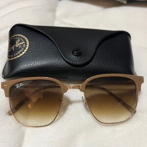 Ray-Ban Tan Sunglasses with Gradient Lenses